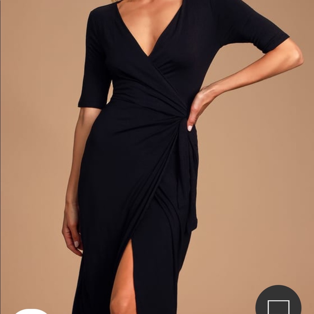 Lulu’s Forget Me Knot Black dress